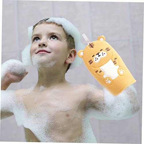 Beavorty 2 pcs מקלחת נגב כפפות ילדים כפפות לילדים אמבטיה ספוג פעוט אמבטיה ספוג מקלחת כפפות מקלחת גוף מיט פילינג פילינג אמבטיה