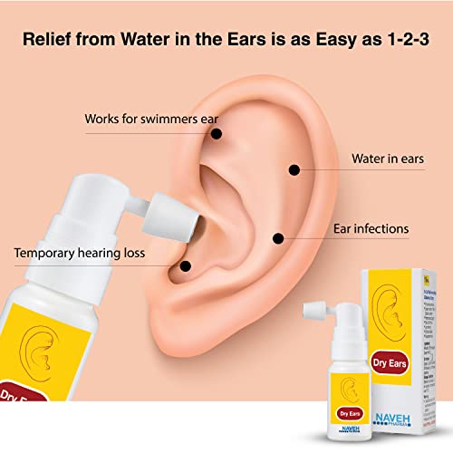 1 יחידה Naveh Pharma ריסוס אוזניים יבשות 1 fl oz + 1 יחידה Naveh Pharma אוזניים יבשות ריסוס לתינוק 0.5 fl oz