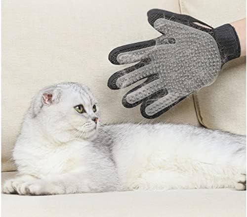 חתול כפפות לחיות מחמד חתול ניקוי כפפות לחיות מחמד חתול וכלב טיפוח עיסוי כפפות כלב אמבט עיסוי מברשת יד שמאל