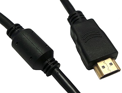 Cablevantage Premium 25 רגל 25ft HDMI Cablegold סדרת כבל HDMI במהירות גבוהה עם ליבת פריט עבור PS4, HD-DVR,