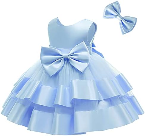 שמלת תינוקת שמלה ללא שרוולים טול טוטו טוטו שושבינה טבילה טבילה תחרות מסיבת יום הולדת שמלת נשף עם הלבשה ראשית
