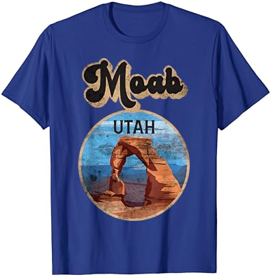 Moab Utah Arches הפארק הלאומי פארק ut הרפתקאות וינטג 'חולצת טריקו