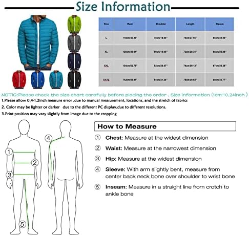 מעיל גברים, פלוס גודל מעילי שרוול ארוך בגודל מגמת חורף פעיל צוואר גבוה מיקוד מעילים מתאימים לצבע אחיד 22