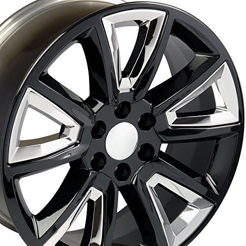 OE Wheels LLC 20 אינץ 'חישוקים מתאימים לשברולט סילברדו טאהו סיירה יוקון אסקאלאדה סגנון טאהו CV73 20x8.5 חישוקים