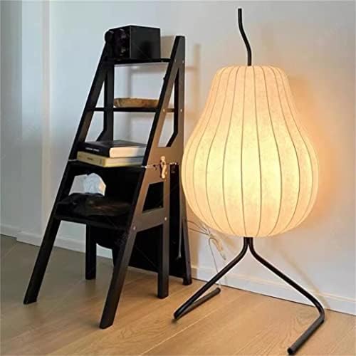NPZHD סוג יפני מנורה רצפת משי Wabi-Sabi במנורת חדר השינה הקדומה בסלון העתיקה