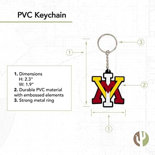 מדבר קקטוס וירג'יניה המכון הצבאי מחזיק מפתחות VMI Keydets מחזיק מפתחות רכב