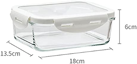 Ieasefh Bento Bonto Coxy מזכוכית מזכוכית מזון לשמירה על קיבולת גדולה משפחתית, ניתן לחמם במיקרוגל ולהשתמש בו כקופסת בנטו
