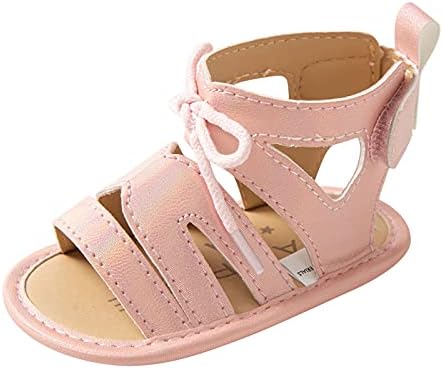 נעלי חוף לילדים סנדלים רכים שטוחים נעליים בלעדיות שרוכות נערות ללא החלקה נעליים לתינוקות גומי לבנות לבנות