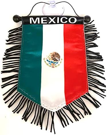 דגל מקסיקו דגל באנר מקסיקני לדגל מכונית מקל לזכוכית מהיר וקל לתלייה על חלון דלת הקיר הבית