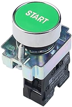 NDJQY 22 ממ התחלה כפתור עצירה עם סמל החץ XB2 לחצן מתג מגע שטוח, מתג כפתור איפוס עצמי מתג נקודה