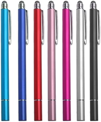 עט חרט בוקס גלוס תואם ל- LG K62 - חרט קיבולי Dualtip, קצה סיבים קצה קצה קיבולי עט עט עבור LG K62 - כסף מתכתי