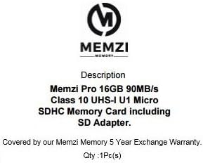ממזי פרו 16 ג ' יגה-בייט 10 90 מגה-בייט/שניה כרטיס זיכרון מיקרו-דיסק עם מתאם מיקרו-יו-אס-בי לטלפונים סלולריים