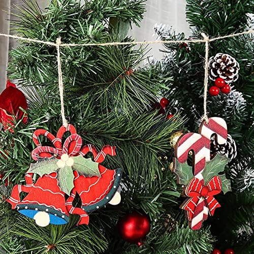 קישוט חג המולד של XIOS 2022 פעמוני חג המולד קישוט קנים קישוט עץ חג המולד תליון ילדים תלויים