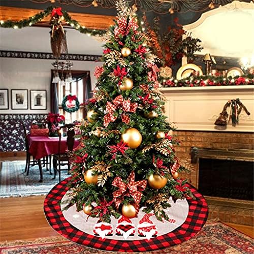 WODMB חצאית עץ חג המולד של שלג פתית חג המולד מחצלת קישוטי שטיח קישוטי קישוטי למסיבות לשנה החדשה