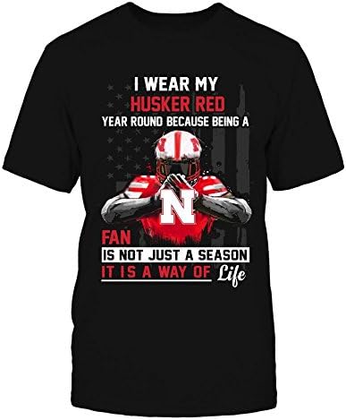 חולצת טריקו של נברסקה Cornhuskers Nebraska - ללבוש את הצבע שלי כל השנה