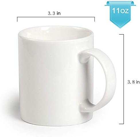 11 עוז ספל 8 יחידות סובלימציה ריק ספלי לבן מצופה קרמיקה כוסות עשה זאת בעצמך ספלי קפה חלב תה