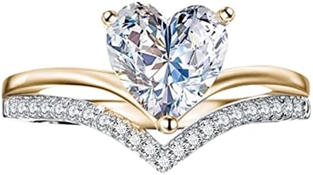 2023 חדש אהבה בצורת גדול ריינסטון טבעת יהלומי אהבת טבעת אלגנטי גיאומטריה ריינסטון טבעת מלא יהלומי טבעות לנשים גודל 5