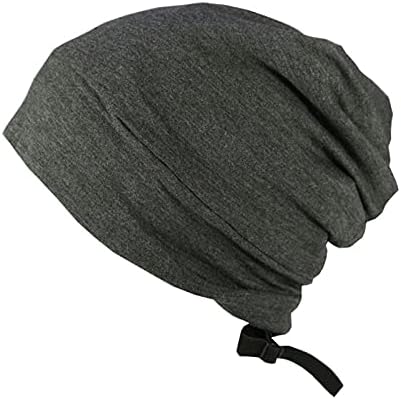 SSDXY סאטן כובע כפה מרופד לנשים אלסטיות מתכווננת כובע מתיחה רכה צבע אחיד צבע אטום לרוח יוניסקס