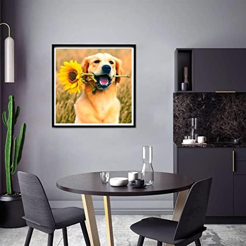 Yomiie 5D ציור יהלומים כלבים מקדחה מלאה לפי ערכות מספר, צבע גורים עם יהלומים אמנות קריסטל ריינסטון מלאכה תפאורה