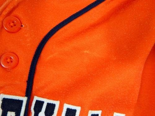 2017 Greeneville Astros Cody Bohanek 9 משחק השתמש ב- Orange Jersey 46 DP35067 - משחק משומש גופיות MLB