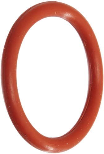 258 סיליקון O-Ring, 70A דורומטר, אדום, 6 מזהה, 6-1/4 OD, 1/8 רוחב