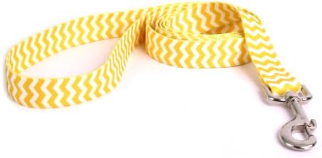 רצועת כלב שברון-לימון עיצוב כלב צהוב 3/8& 34; רחב 5 ' ארוך, איקס גדול