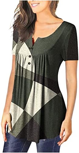 בגדי שרוול קצר צוות צוואר כותנה כותנה גרפית חולצה מזדמנת לחולצה לנשים טי קיץ סתיו נשים WQ WQ