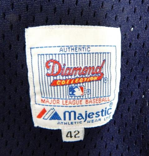 1986-93 יוסטון אסטרוס ריק משחק הונפק על גופיות חיל הים תרגול חבטות 42 81 - משחק משומש גופיות MLB