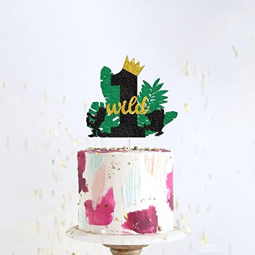 דלבר פראי טופר עוגה אחת, שם הדברים הפראיים הם מלך העיצוב של המסיבות הפראיות של המסיבות ליום הולדת, עיצוב עוגת ג'ונגל