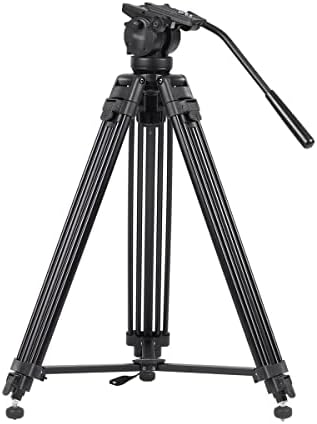 JHWSX 61 אינץ 'צילום -סגסוגת סגסוגת מצלמת צילום וידאו חצובה לטלפון ראש כדור פנורמה למצלמת DSLR DV MAX עומס 15 קג
