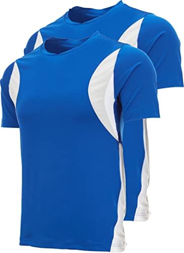 חולצות ספורט לגברים חולצות טריקו בכושר יבש-חולצות אימון מנדפות לחות לגברים חולצת ביצועי חדר כושר 1 ו-2 מארז