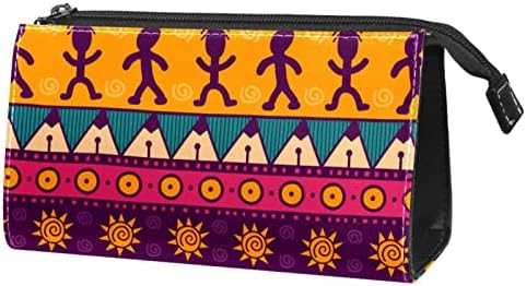 תיק קוסמטי של TbouoBt לנשים, תיקי איפור מרווחים מרחב טאלה מתנה לטיולים, מרקם אמנות אתני בסגנון הודי