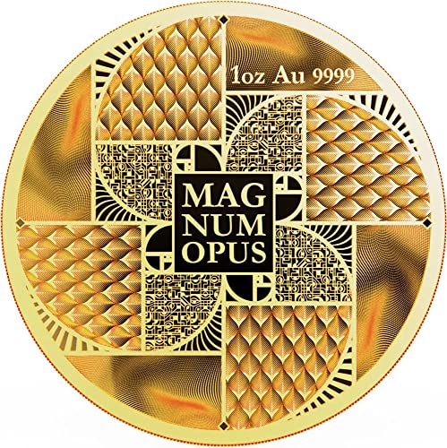 2023 דה מודרני PowerCoin Magnum Magnum opus זהב 1 גרם מטבע זהב 100 $ niue 2023 הוכחה