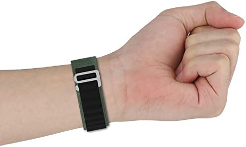 להקת jazuup תואמת להקת Apple Watch 49 ממ 45 ממ 44 ממ 42 ממ נשים נשים, רצועת ניילון מתכווננת תואמת את Iwatch Ultra