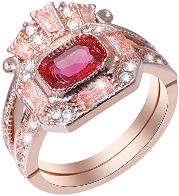 2023 תכשיטי אופנה בהירים חדשים תכשיטי טבעת עגולה תכשיטים אבן אדומה לנשים טבעות טבעות רזה