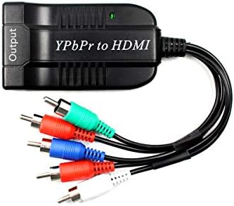 Ypbpr למתאם ממיר HDMI, רכיב ל- HDMI, 5RCA RGB YPBPR לממיר HDMI תומך במתאם ממיר שמע וידאו 1080p וידאו עבור