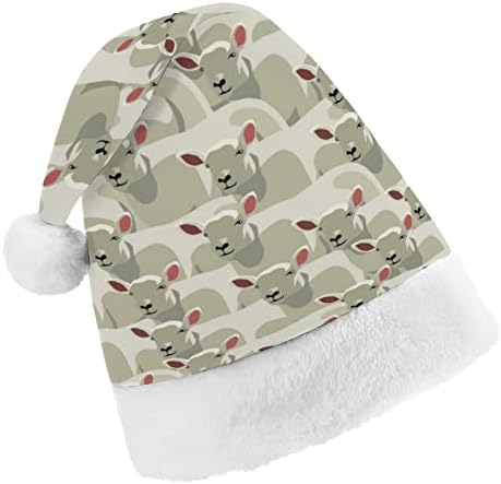 כל כבשים דפוס חג המולד סנטה כובע עבור אדום חג המולד כובע חג טובות חדש שנה חגיגי ספקי צד