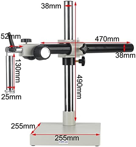 מיקרוסקופ של קופפסה חד-זרוע יחידה סוגר אוניברסלי בסוג אוניברסלי באורך עדשת עבודה זווית מתכווננת קוטר חיבור קוטר