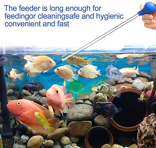 2 חבילה אלמוגים מזין מזין, ארוך אקריליק ימי דגים ושונית אלמוגים אקווריום מזרק צינור כלי נוזל דשן מזין דגי הפרשות