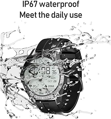 בריטניה-איפפסופט שעון חכם, Sports Smartwatch IP67 אטום מים, 1.67 שעון כושר מסך מגע מלא עבור גברים נערות נערות תואמות