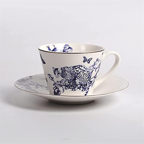 קומקום קומקום מודרני סט קומקום כחול דפוס כחול קפה כוס צלוחית תה קומקום תה.