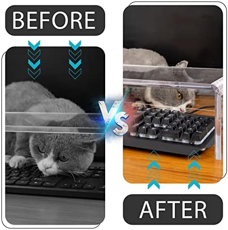 אנטי-חתול מקלדת כיסוי, מחשב נייד מקלדת מכסה חתול הוכחה, ברור מקלדת מגן, מחשב שולחן מעמד מקלדת אחסון אקריליק צג