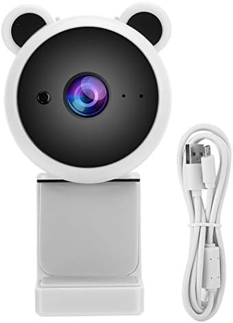 Yunir 1080p מצלמת Webcam דיגיטלית HD USB מצלמת מחשב מצלמת רשת הקלטת וידאו מצלמת אינטרנט מיקרופון מובנה לשידור חי לבן