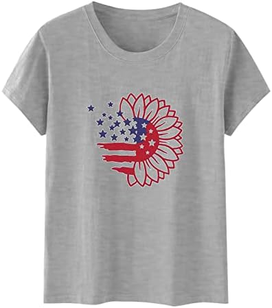 צמרות 4 ביולי לנשים, יום העצמאות לנשים טיז דגל אמריקאי דגל פסים חולצות סוודר חולצה פטריוטית