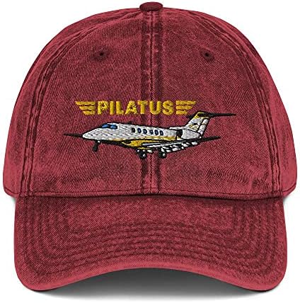 פילאטוס מטוס רקום כובע וינטאג ' - הוסף את הכובע שלך