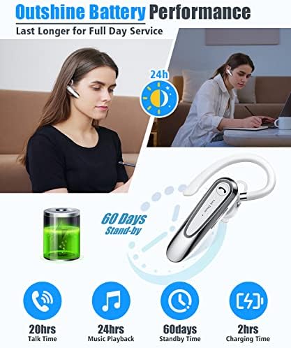 קישור חלום חלום אוזניות Bluetooth אוזניות CVC8.0 לטלפון סלולרי טלפון סלולרי מיקרופון כפול מבטל רעש טלפון אפרכסת
