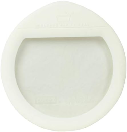 פיירקס אולטימטיבי אוב - 7201 עגול זכוכית ולבן סיליקון מזון אחסון החלפת מכסה