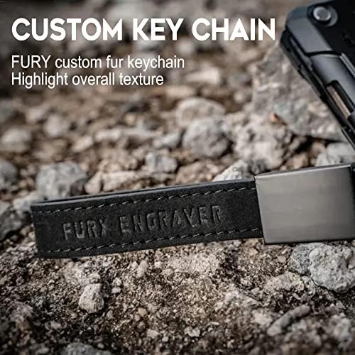 FuryenGraver Key FOB כיסוי מארז מעטפת הגנה על מפתח עם שרשרת מפתח לג'יפ רנגלר JL JLU Gladiator JT