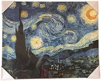 הדפסי LED המוארים באמנות הונג של Night Starry מאת ואן גוך ציורי יצירות אמנות אמנות קיר לסלון קישוטים לבית LD190208