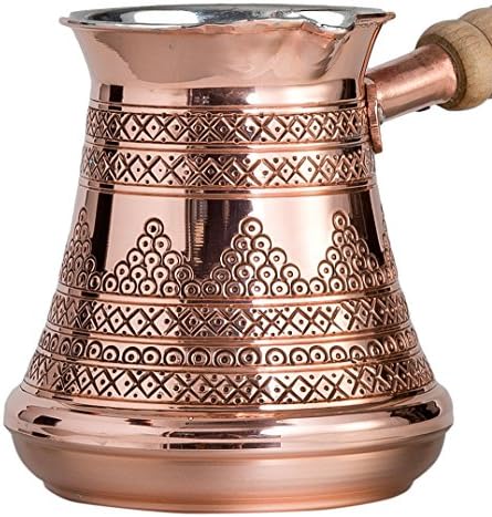 בוספורוס 16 חתיכות טורקי יווני ערבי קפה מכין הגשת מתנה עם מכונת קפה של סיר נחושת, כוסות צלוחיות, מגש, קערת